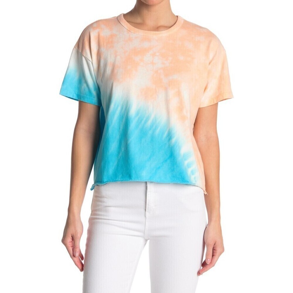 Abound Tie Dye Oversize Tee In Orange Blue Tie Dye Size XS